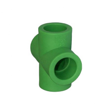 Polypropylene ppr pipe fitting straight Cross for Industrial pipeline with long life